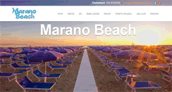 Desktop Screenshot of maranobeach.it
